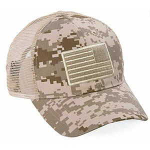 Brown Digital Camo American Flag Baseball Cap